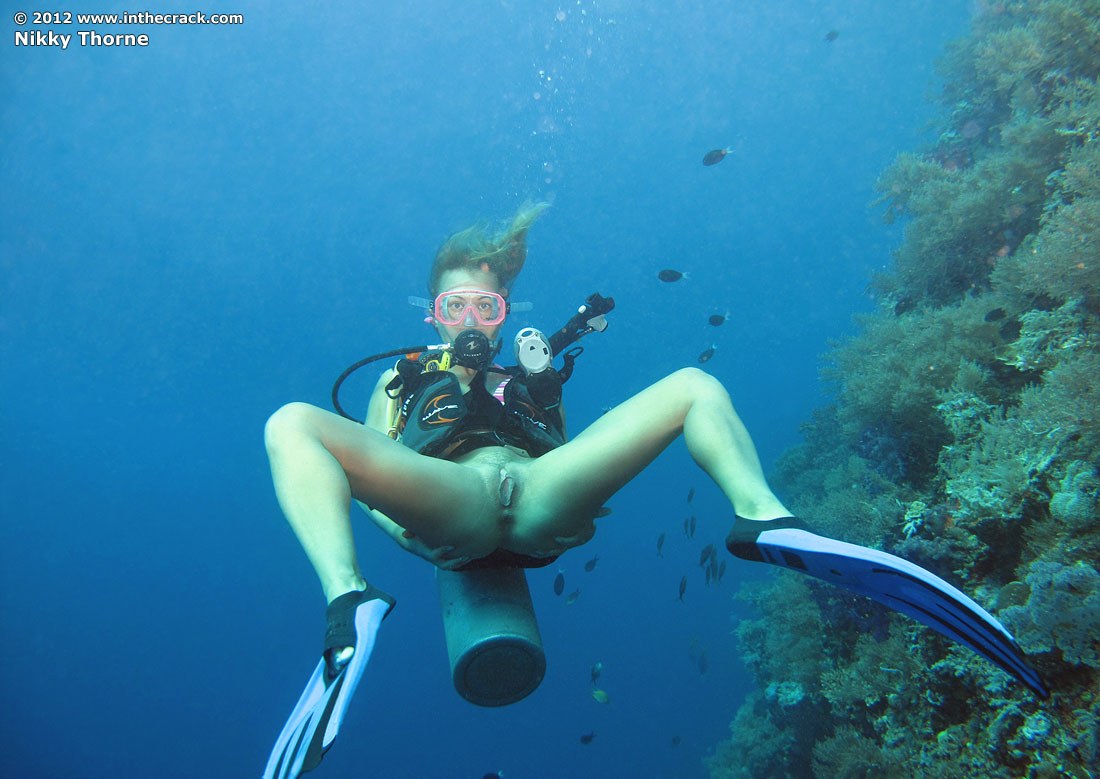 Nude Men Scuba Diving