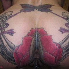 buttocks anus tattoo 19