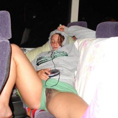 flashing pussy in bus 15